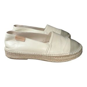Mint&Rose Women's Cream cap toe Espadrilles shoes size 38EU
